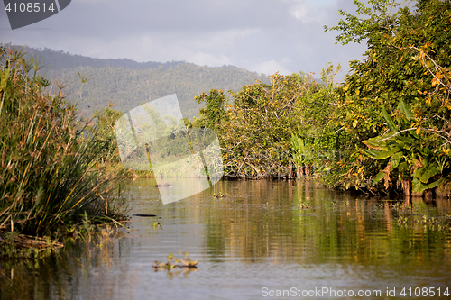 Image of Madagascar traditional river landscape