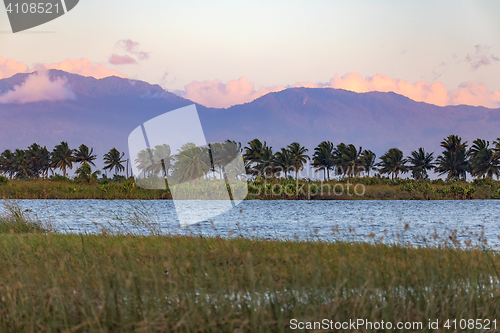 Image of Madagascar traditional river landscape