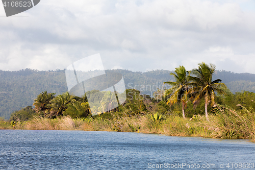 Image of Madagascar traditional river landscape