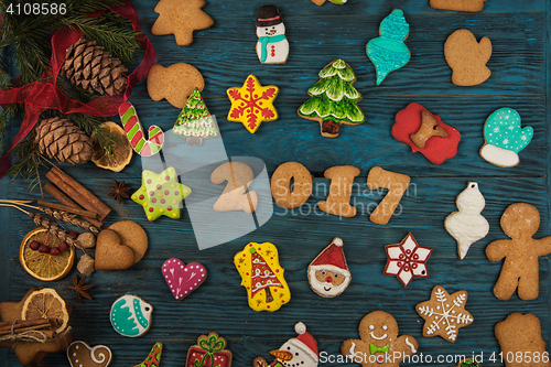 Image of Gingerbreads for new 2017 years