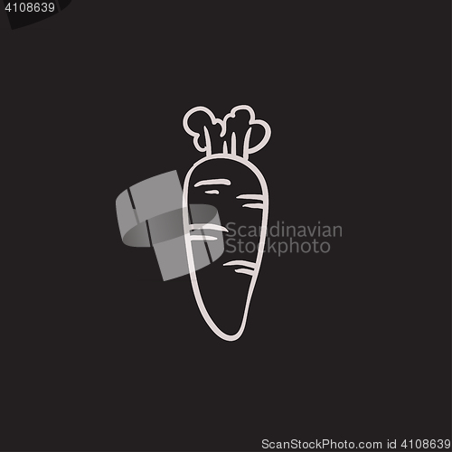 Image of Carrot sketch icon.