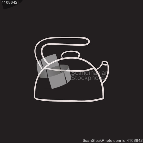 Image of Kettle sketch icon.