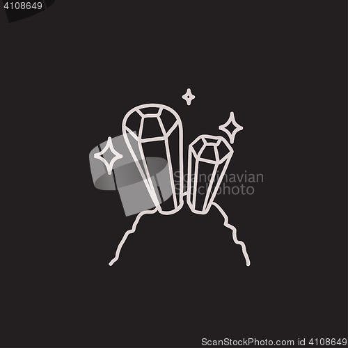 Image of Gemstones sketch icon.