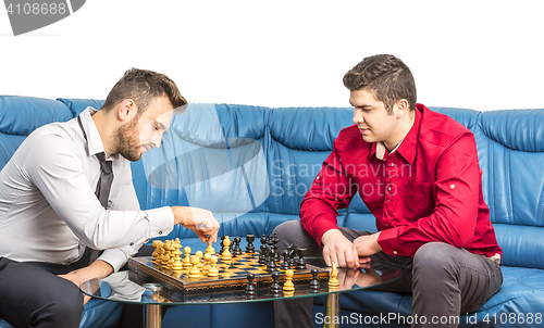 Image of Friends Playing Chess