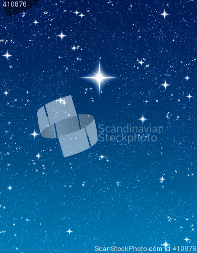 Image of bright wishing star