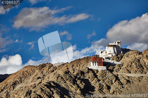 Image of Namgyal Tsemo gompa and fort. Leh, Ladakh,