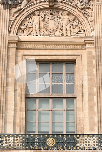 Image of Louvre Museum window