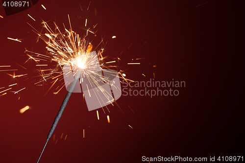 Image of Bengal light on blank background