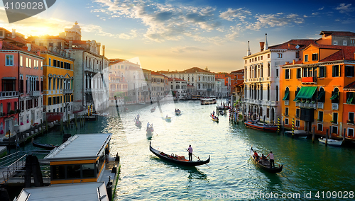 Image of Grand Canal at sunset