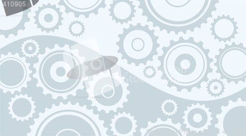 Image of Horizontal abstract light gray background in technical style wit