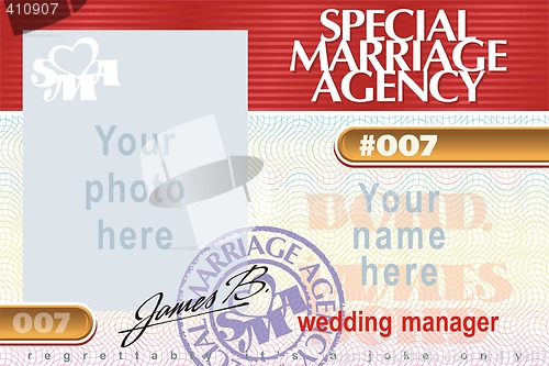 Image of Identity card Special Marriage Agency 007