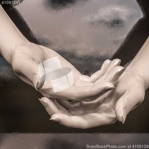 Image of Abstract Hand Holding