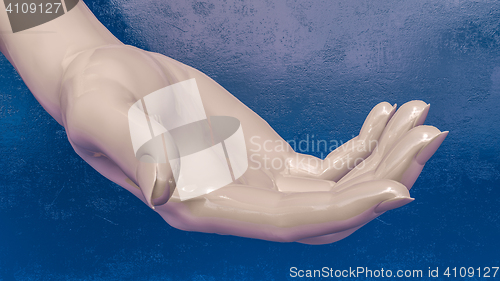 Image of Abstract Hand Holding