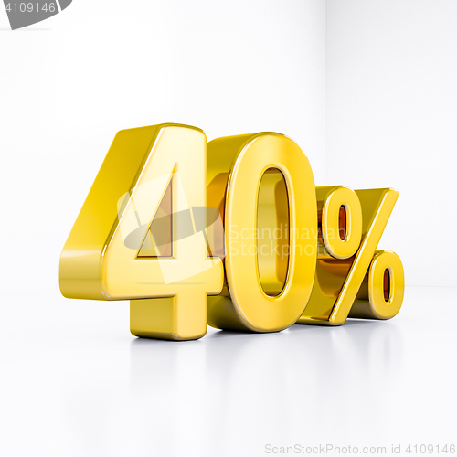 Image of Gold Percent Sign