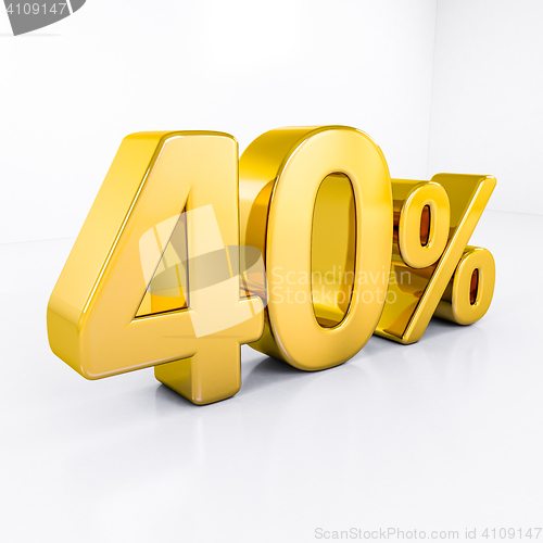 Image of Gold Percent Sign