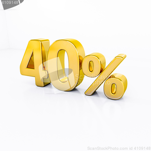 Image of Gold Percent Sign