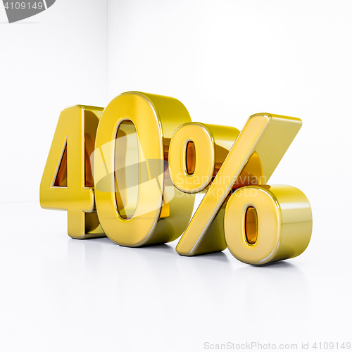 Image of Gold Percent Sign