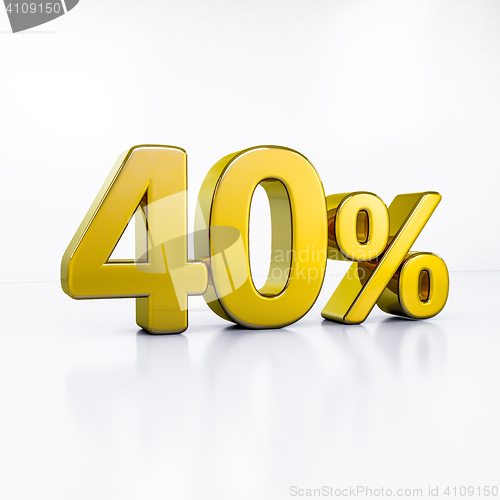 Image of Gold Percent Sign