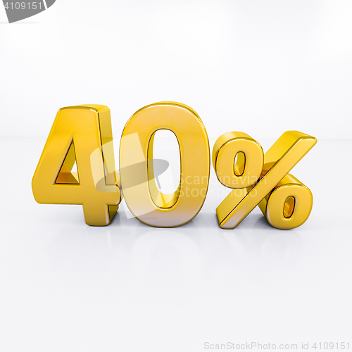 Image of Gold Percent Sign