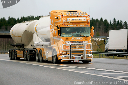 Image of Scania R164 Tank Truck of Kuljetus Auvinen