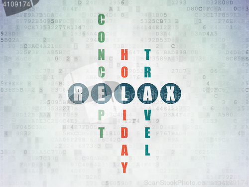 Image of Entertainment, concept: Relax in Crossword Puzzle