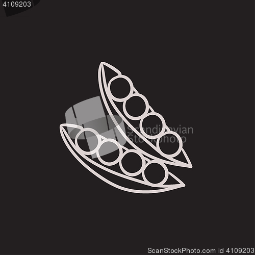 Image of Peapod sketch icon.