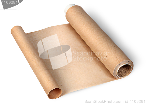 Image of Parchment paper for baking unwound from two sides