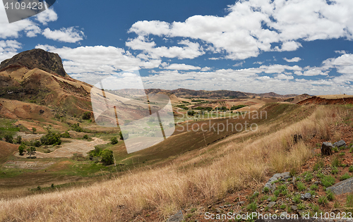 Image of Traditional Madagascar highland landscape