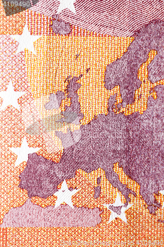 Image of Euro money close-up