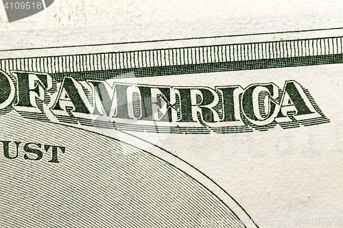 Image of American dollars, close-up