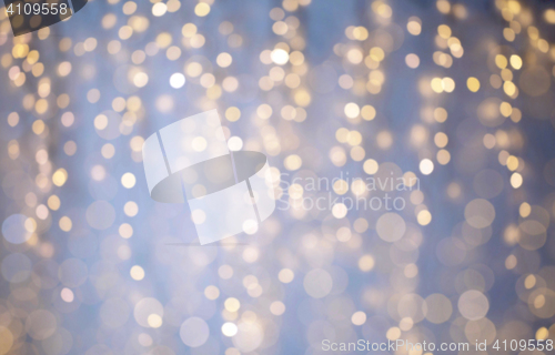 Image of blurred christmas holidays lights bokeh