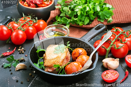 Image of fried duck with spices