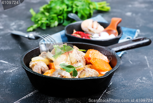 Image of meat with vegetables