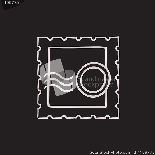 Image of Philately sketch icon.