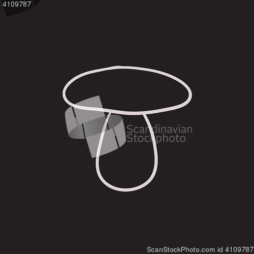 Image of Mushroom sketch icon.