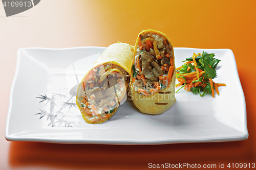 Image of Rolled sandwich