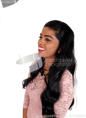 Image of The portrait of a happy woman.