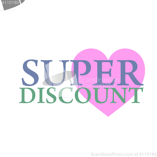 Image of Super discount. Sale banner vector isolated. Sale tag. Special offer. Sale sign. Web sticker. Discount sticker. Discount Sticker template. Advertisement sticker. Origami style sticker. Sale symbol