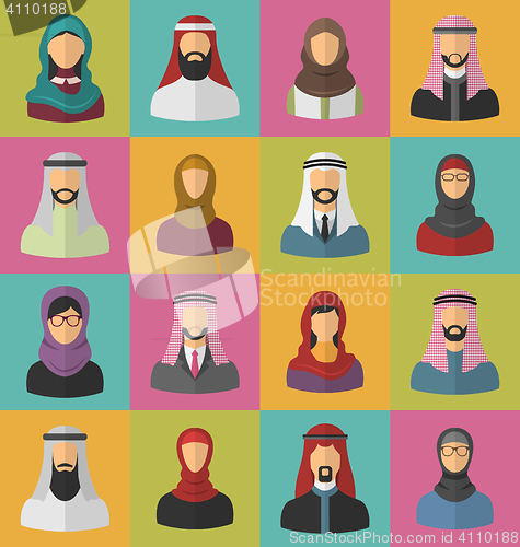 Image of Set Arabic Men and Women