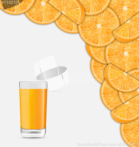 Image of Sweet Healthy Background with Sliced of Oranges