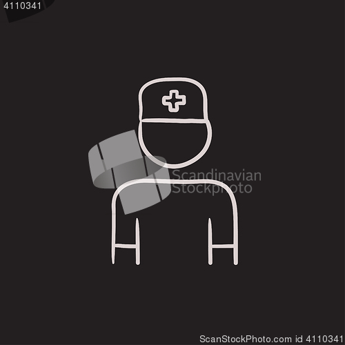 Image of Nurse sketch icon.