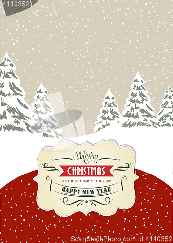 Image of Retro Christmas card, format 7 inch/5 inch