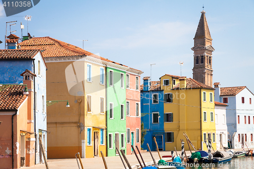 Image of Colored houses in Venice - Italy