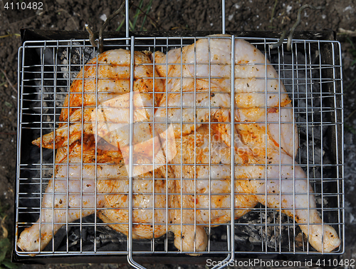 Image of Roast chicken on grill