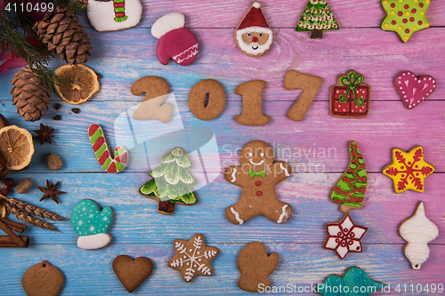 Image of Gingerbreads for new 2017 years