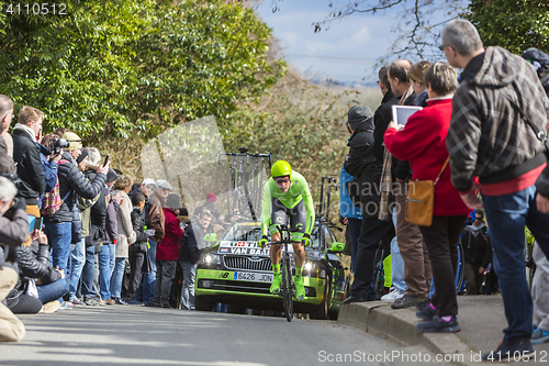 Image of The Cyclist Dylan van Baarle - Paris-Nice 2016