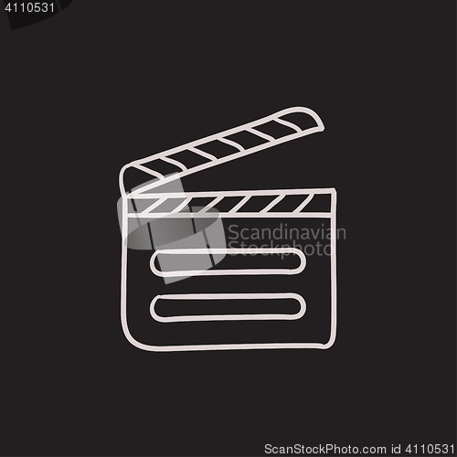 Image of Clapboard sketch icon.