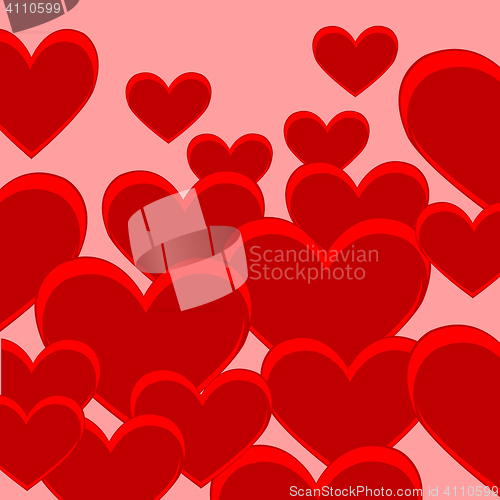 Image of Festive background from heart