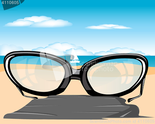 Image of Spectacles on beach