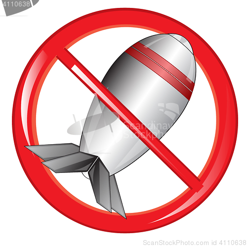 Image of Sign of the prohibiting bomb